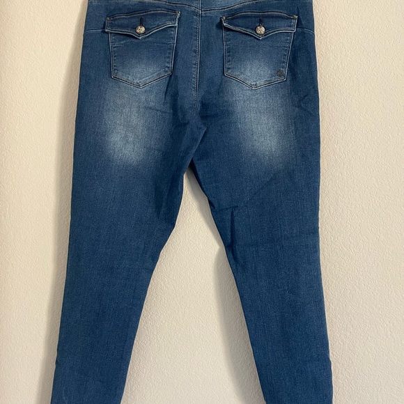 Thorn Straight Leg Blue Jeans Faded size 12 - Picture 2 of 9